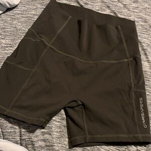 Olive green GymReapers shorts